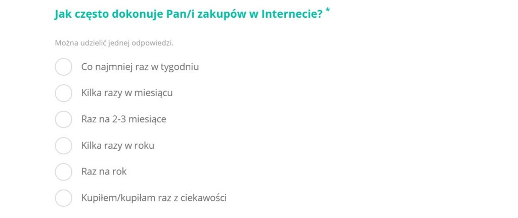 badanie zakupów w internecie